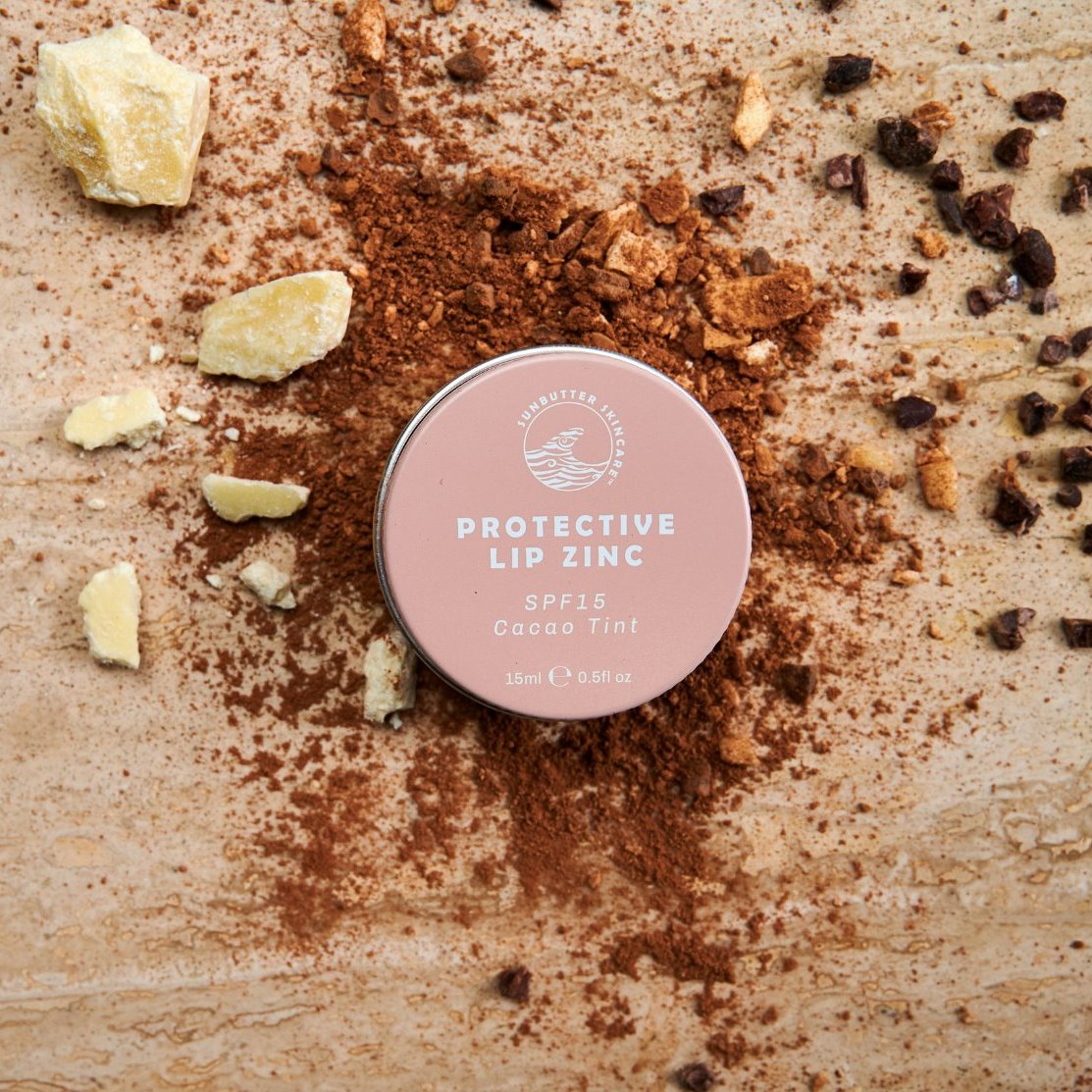 SPF15 Protective Lip Zinc - Cacao Tint-2