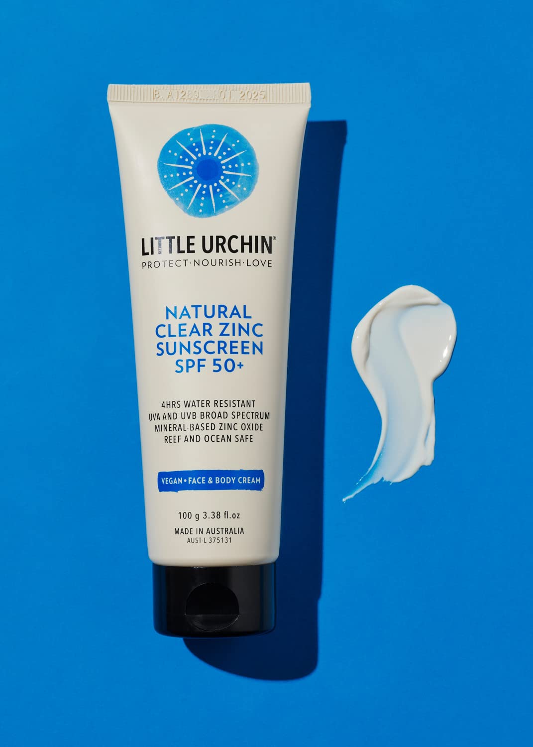 Natural Clear Zinc Sunscreen Tube SPF 50, 100g