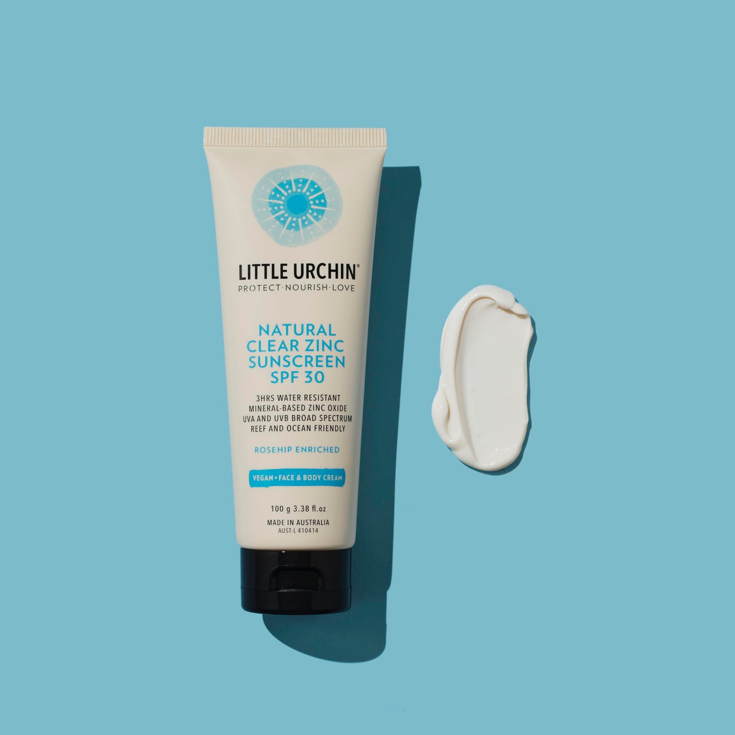 LITTLE URCHIN Natural Clear Zinc SPF 30