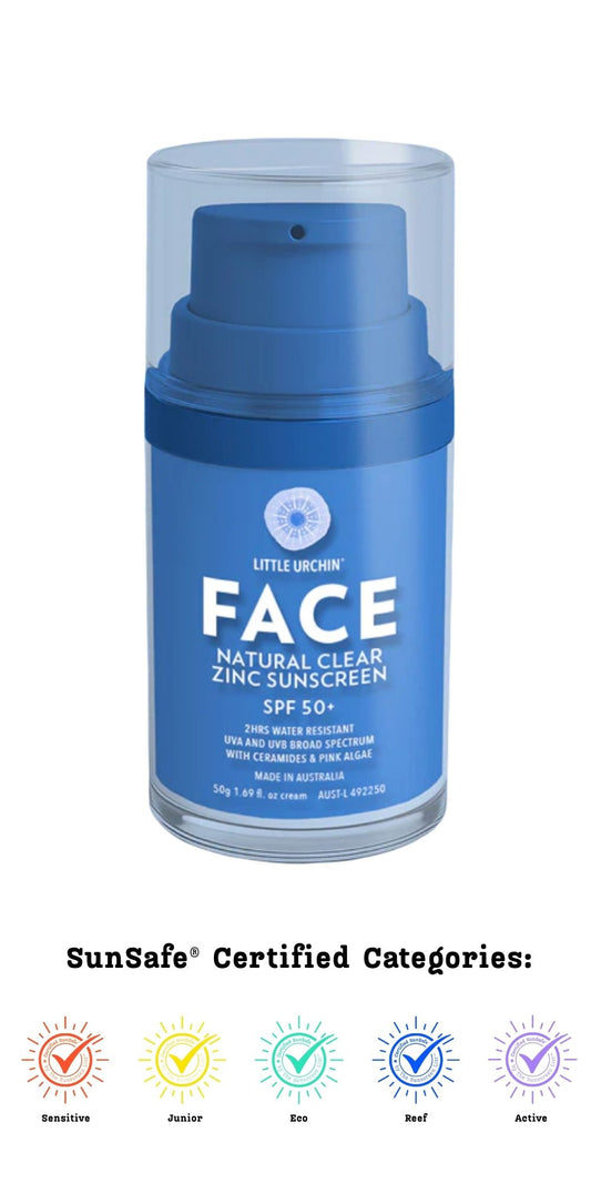 Clear Face Zinc Sunscreen SPF50 + 50g