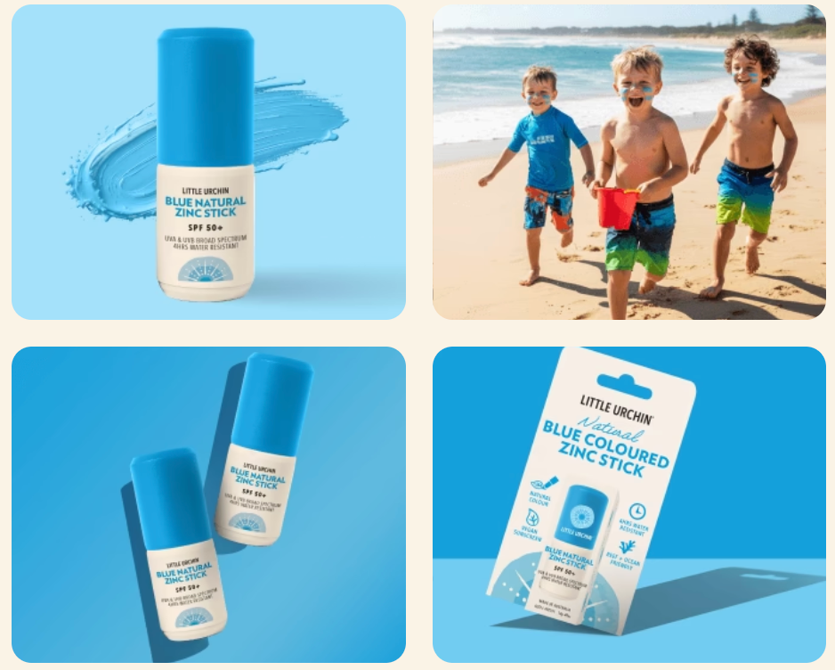 Blue Naturally Coloured Zinc Stick SPF 50, 20g