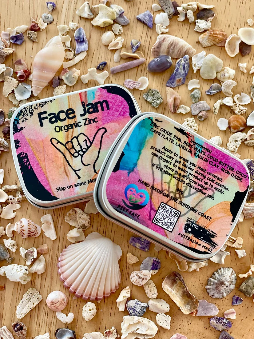 SunSafe® Face Jam Organic Zinc, Reef-Safe Mineral Sunscreen - 40g