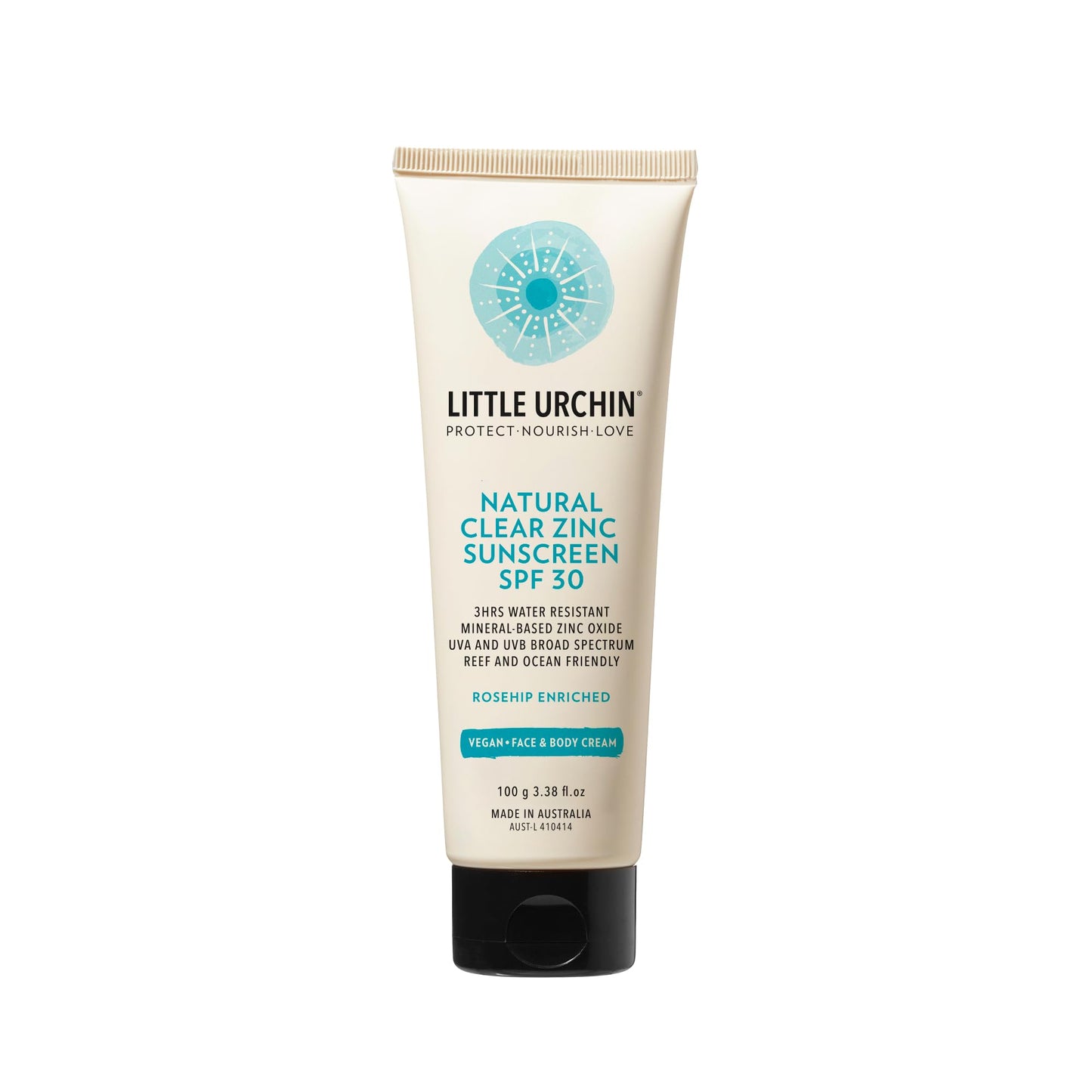 LITTLE URCHIN Natural Clear Zinc SPF 30
