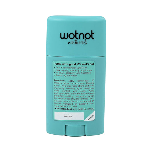 Wotnot Mineral Zinc Sunscreen Stick SPF 50 - SunSafe®