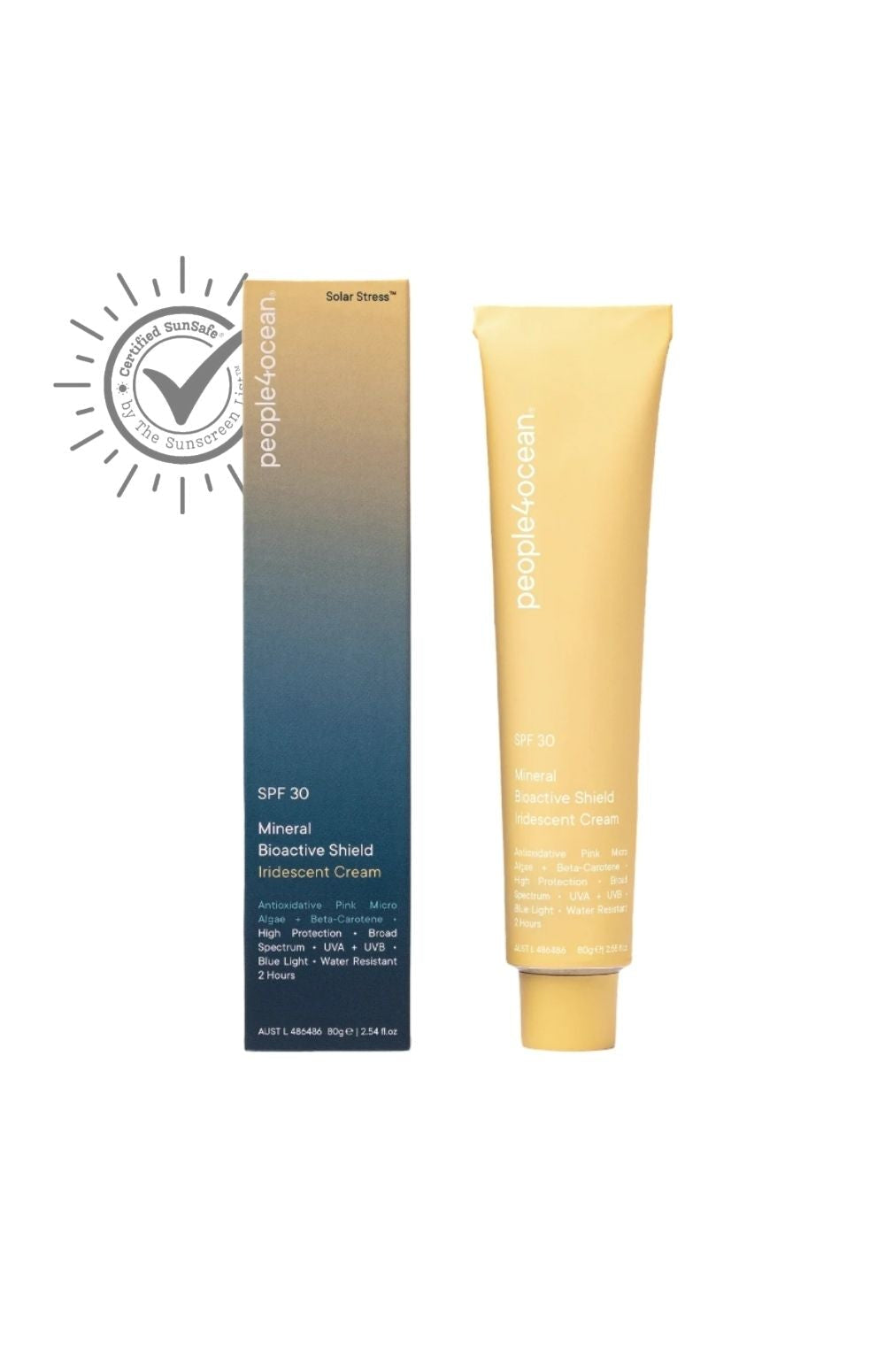 SunSafe® people4ocean Mineral Bioactive Shield | Iridescent Cream SPF 30, 80g